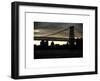 The Williamsburg Bridge at Nightfall - Lower East Side of Manhattan - New York-Philippe Hugonnard-Framed Art Print