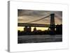 The Williamsburg Bridge at Nightfall - Lower East Side of Manhattan - New York-Philippe Hugonnard-Stretched Canvas