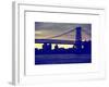 The Williamsburg Bridge at Nightfall - Lower East Side of Manhattan - New York-Philippe Hugonnard-Framed Art Print