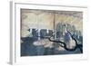 The Willow on the Bridge Uji-null-Framed Giclee Print