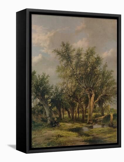 The Willow Stream, c1839-James Stark-Framed Stretched Canvas