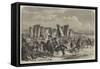 The Wiltshire Champion Coursing Meeting at Stonehenge-George Bouverie Goddard-Framed Stretched Canvas