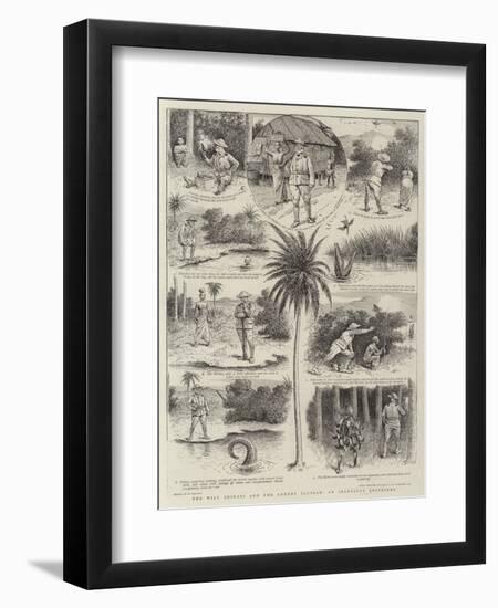 The Wily Shikari and the Greedy Saurian, an Ingenious Expedient-William Ralston-Framed Premium Giclee Print