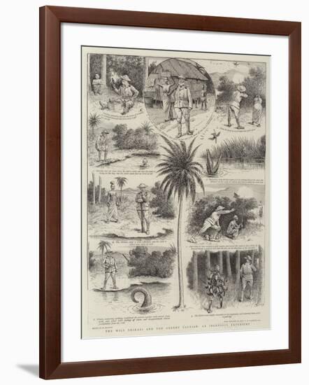 The Wily Shikari and the Greedy Saurian, an Ingenious Expedient-William Ralston-Framed Giclee Print