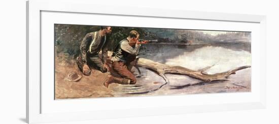 The Winchester-Frederic Sackrider Remington-Framed Giclee Print