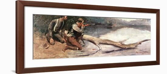 The Winchester-Frederic Sackrider Remington-Framed Giclee Print