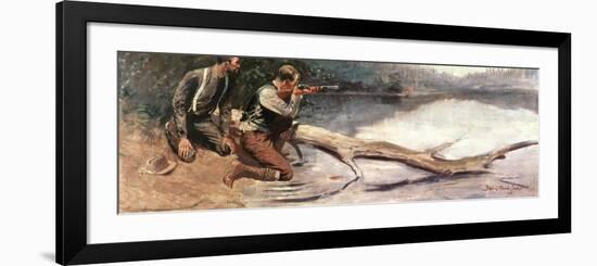 The Winchester-Frederic Sackrider Remington-Framed Giclee Print