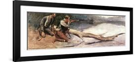 The Winchester-Frederic Sackrider Remington-Framed Premium Giclee Print