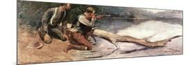 The Winchester-Frederic Sackrider Remington-Mounted Premium Giclee Print