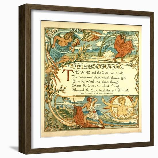 The Wind and the Sun-null-Framed Giclee Print