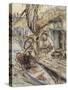 The Wind in the Willows-Arthur Rackham-Stretched Canvas