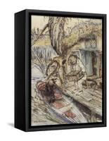 The Wind in the Willows-Arthur Rackham-Framed Stretched Canvas