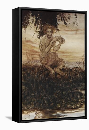 The Wind in the Willows-Arthur Rackham-Framed Stretched Canvas