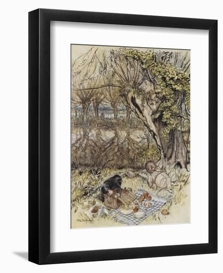 The Wind in the Willows-Arthur Rackham-Framed Premium Giclee Print