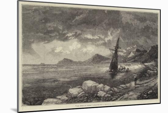The Wind on Shore-Thomas Creswick-Mounted Giclee Print