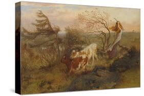 The Wind on the Wold, 1862-George Morland-Stretched Canvas