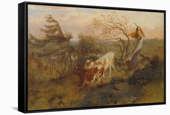 The Wind on the Wold, 1862-George Morland-Framed Stretched Canvas