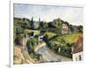 The Winding Road, C.1877-Paul Cézanne-Framed Giclee Print