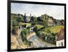 The Winding Road, C.1877-Paul Cézanne-Framed Giclee Print