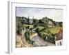 The Winding Road, C.1877-Paul Cézanne-Framed Giclee Print