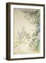 The Winding Road, c.1900-06-Paul Cézanne-Framed Premium Giclee Print