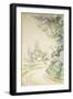 The Winding Road, c.1900-06-Paul Cézanne-Framed Premium Giclee Print