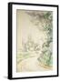 The Winding Road, c.1900-06-Paul Cézanne-Framed Giclee Print