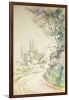 The Winding Road, c.1900-06-Paul Cézanne-Framed Giclee Print