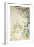 The Winding Road, c.1900-06-Paul Cézanne-Framed Giclee Print