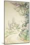 The Winding Road, c.1900-06-Paul Cézanne-Mounted Giclee Print