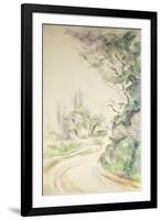 The Winding Road, c.1900-06-Paul Cézanne-Framed Giclee Print