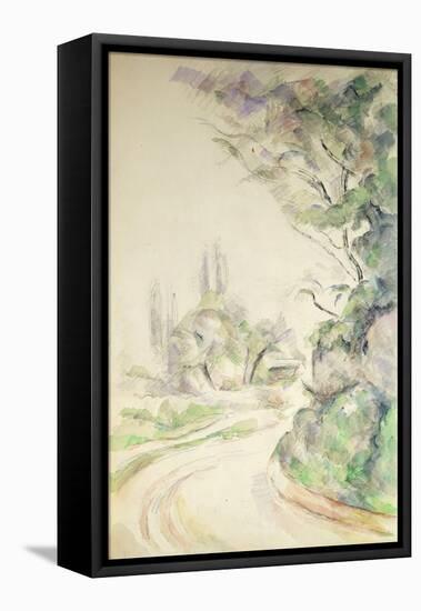 The Winding Road, c.1900-06-Paul Cézanne-Framed Stretched Canvas