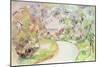 The Winding Road-Paul Cézanne-Mounted Giclee Print
