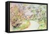 The Winding Road-Paul Cézanne-Framed Stretched Canvas