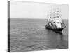 The Windjammer Olive Bank in the English Channel, 1935-null-Stretched Canvas