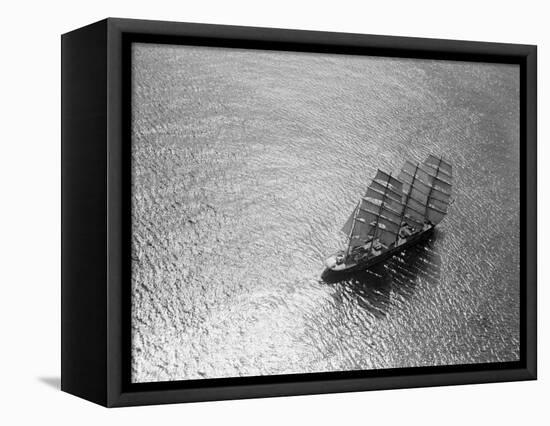 The Windjammer Olive Bank in the English Channel, 1935-null-Framed Stretched Canvas