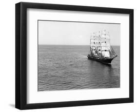 The Windjammer Olive Bank in the English Channel, 1935-null-Framed Photographic Print