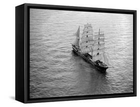 The Windjammer Penang Sailing in the English Channel, 1935-null-Framed Stretched Canvas