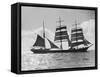 The Windjammer Penang Sailing in the English Channel, 1935-null-Framed Stretched Canvas
