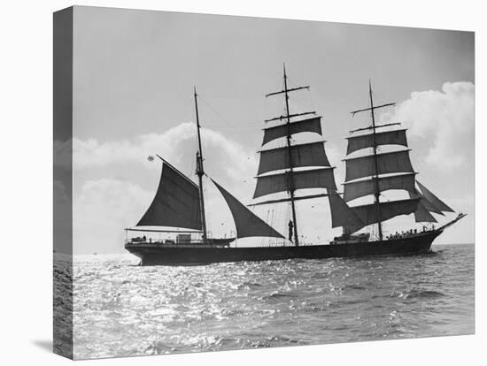 The Windjammer Penang Sailing in the English Channel, 1935-null-Stretched Canvas