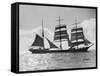 The Windjammer Penang Sailing in the English Channel, 1935-null-Framed Stretched Canvas