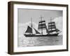 The Windjammer Penang Sailing in the English Channel, 1935-null-Framed Photographic Print