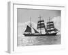 The Windjammer Penang Sailing in the English Channel, 1935-null-Framed Photographic Print