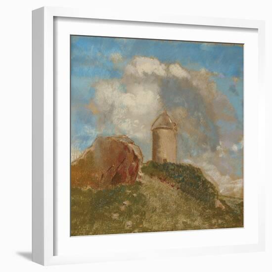 The Windmill, C.1880-Odilon Redon-Framed Giclee Print