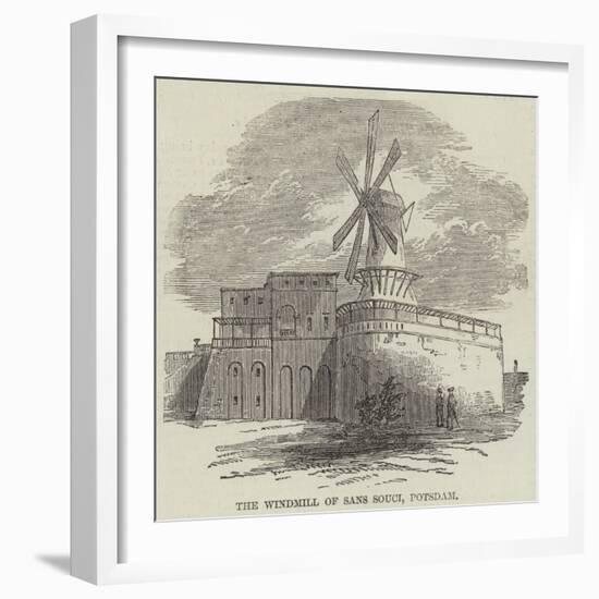 The Windmill of Sans Souci, Potsdam-null-Framed Giclee Print