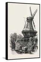 The Windmill, Potsdam, Germany, 19th Century-null-Framed Stretched Canvas