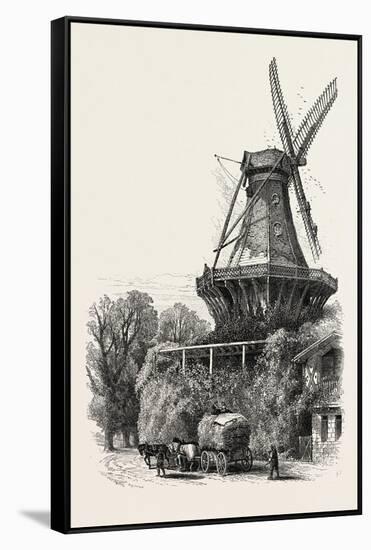 The Windmill, Potsdam, Germany, 19th Century-null-Framed Stretched Canvas