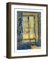 The Window at Bataille's-Vincent van Gogh-Framed Giclee Print