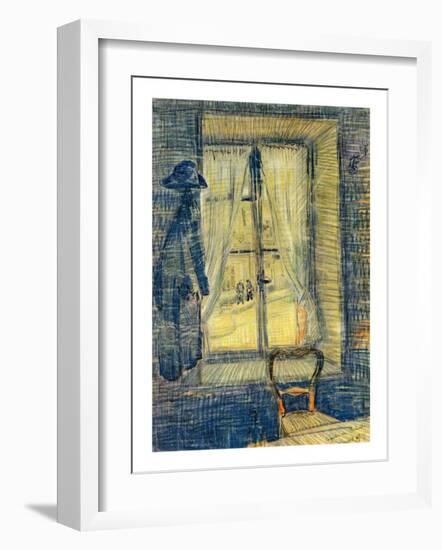 The Window at Bataille's-Vincent van Gogh-Framed Giclee Print