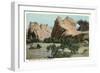 The Window, Near Gallup-null-Framed Art Print